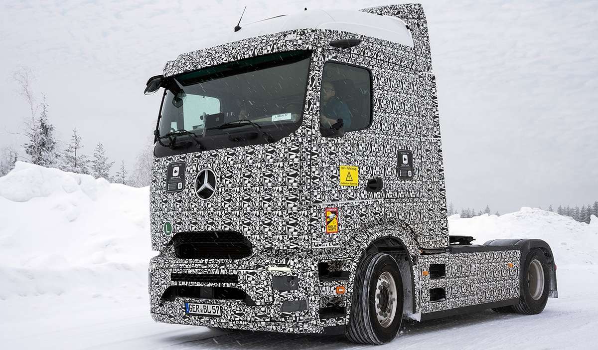 Le Mercedes Benz Eactros Termine Les Derniers Essais Hivernaux