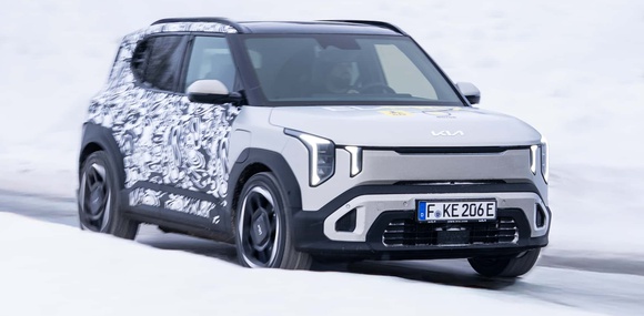 Kia EV2 показав гарний результат на зимових випробуваннях в Норвегії