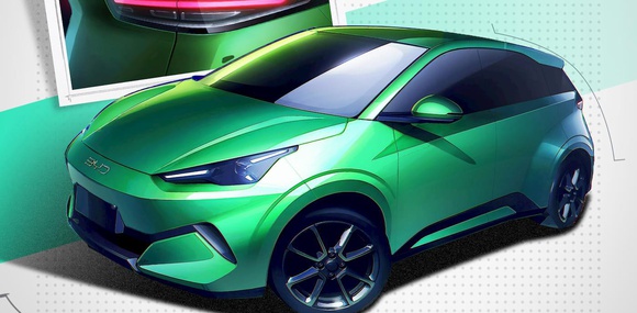 На 42,5 см довше та з місцем для п’ятого пасажира: BYD продемонструвала ескізи нового Seagull