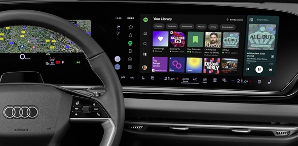 Audi першою інтегрувала нативний додаток Spotify безпосередньо в мультимедійну систему автомобілів