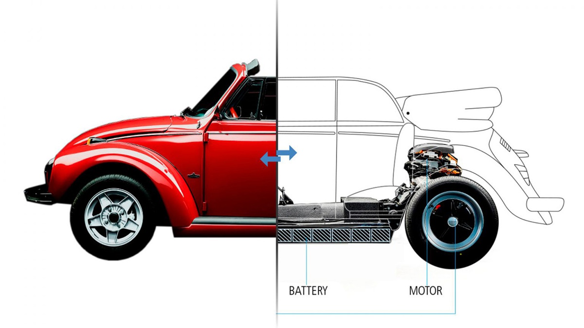 Chinese Kit Transforms Classic VW Beetle into an Electric Vehicle for
