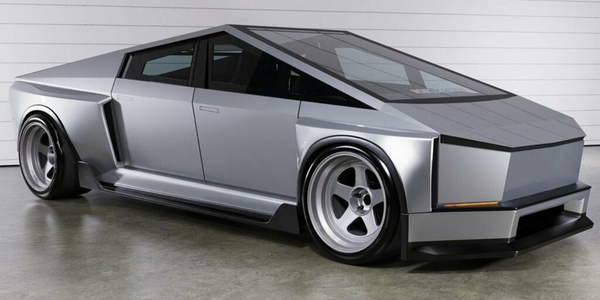 A wide body has been designed for the Tesla Cybertruck