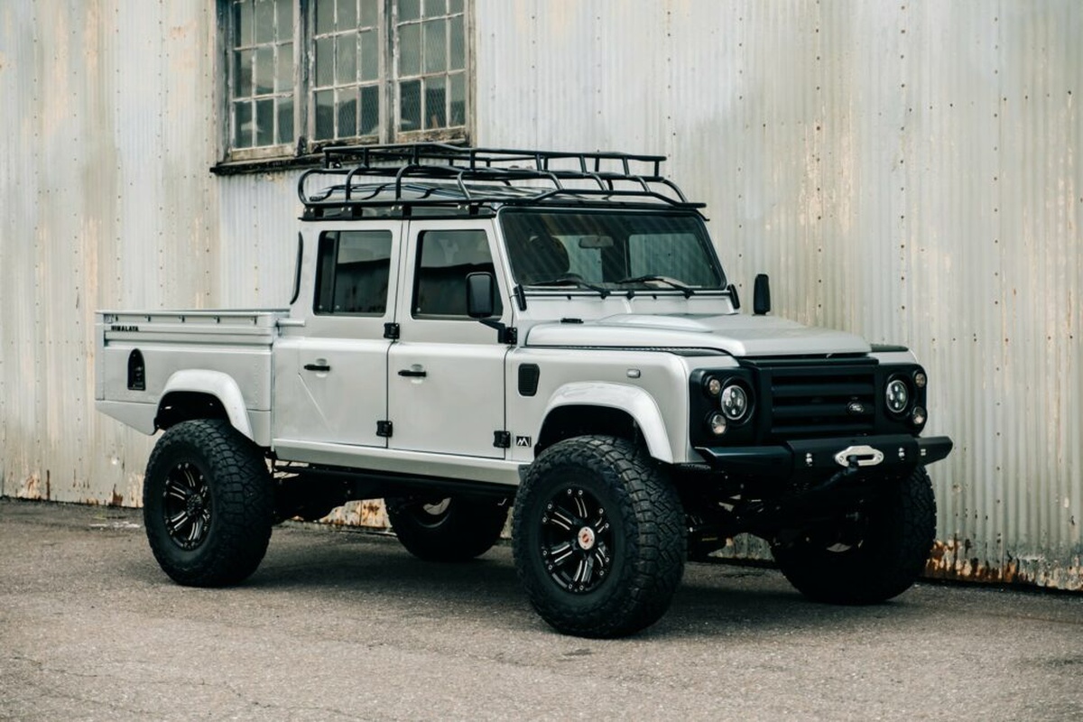 A Turbodiesel Land Rover Defender Pick Up Truck