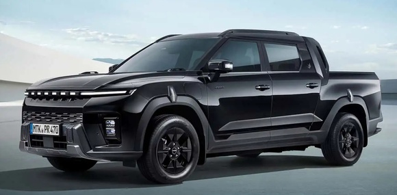KGM Musso EV Black Edition: електричний пікап став повністю чорним і трохи практичнішим