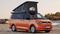 This is a seventh-generation Volkswagen California camper van. It is more spacious and plug-in hybrid