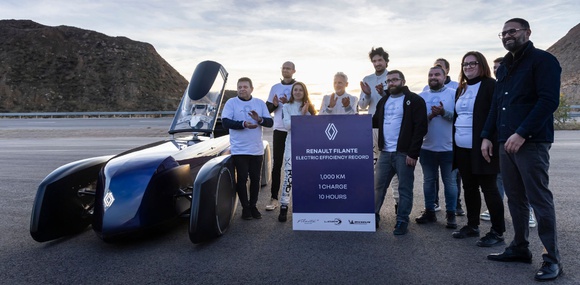 Das Elektroauto Renault Filante fuhr in 10 Stunden über 1000 km