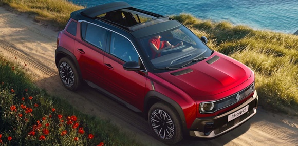 Renault 4 E-Tech "Plein Sud": электрокроссовер с открытой крышей выходит на рынок