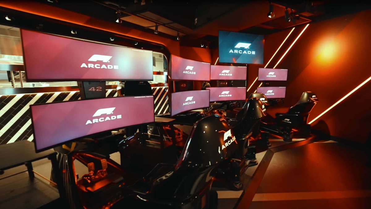 A Formula 1 Style Restaurant Installed 69 Full Motion Racing Simulators