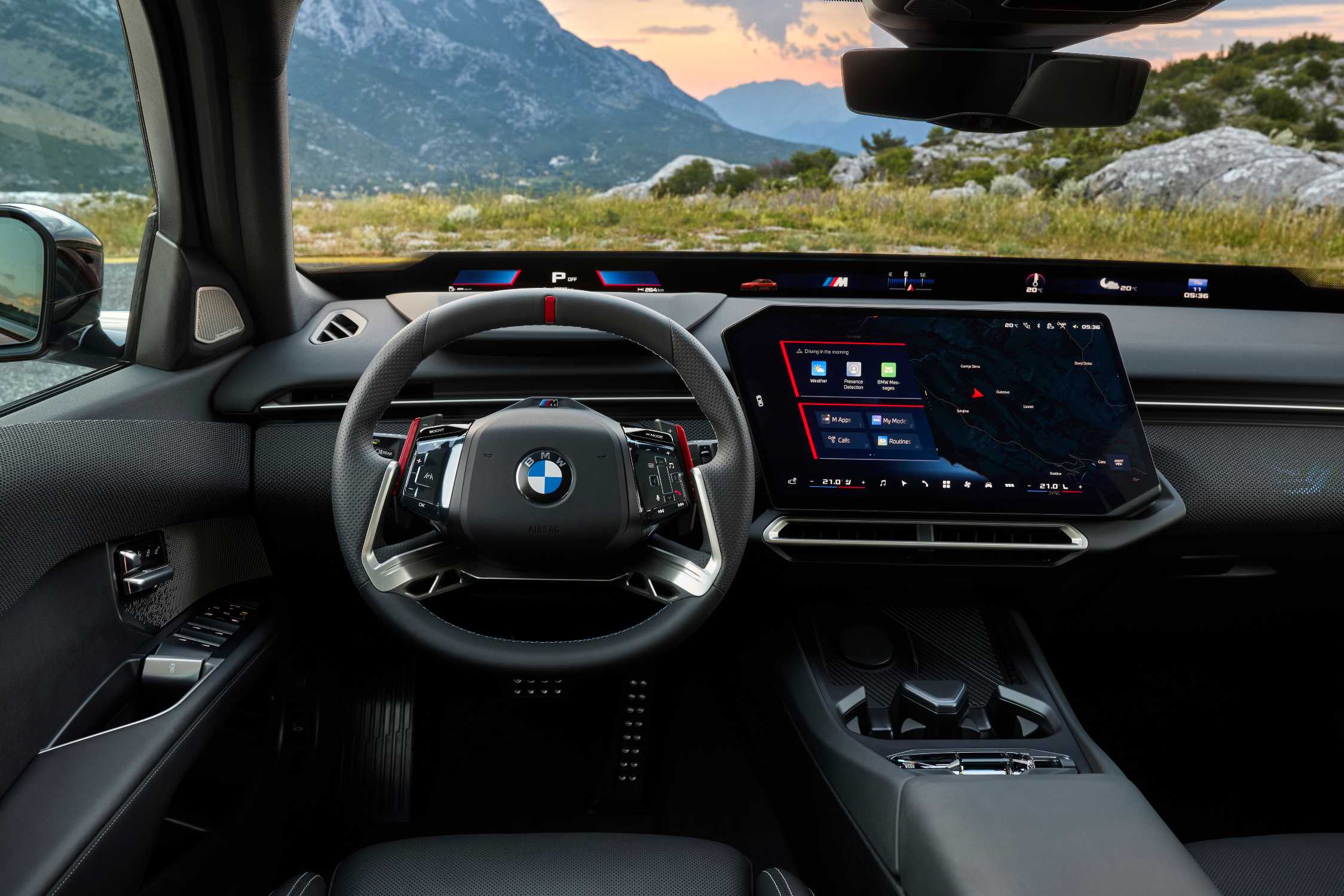 Interieur van de BMW M350 xDrive