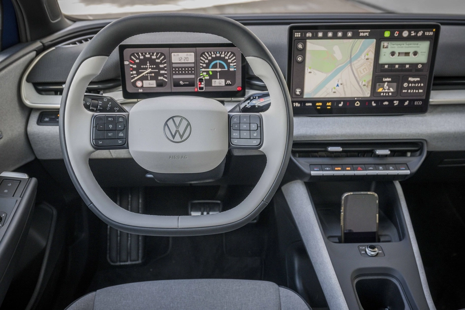 Interieur en Digital Cockpit van de Volkswagen ID. Polo