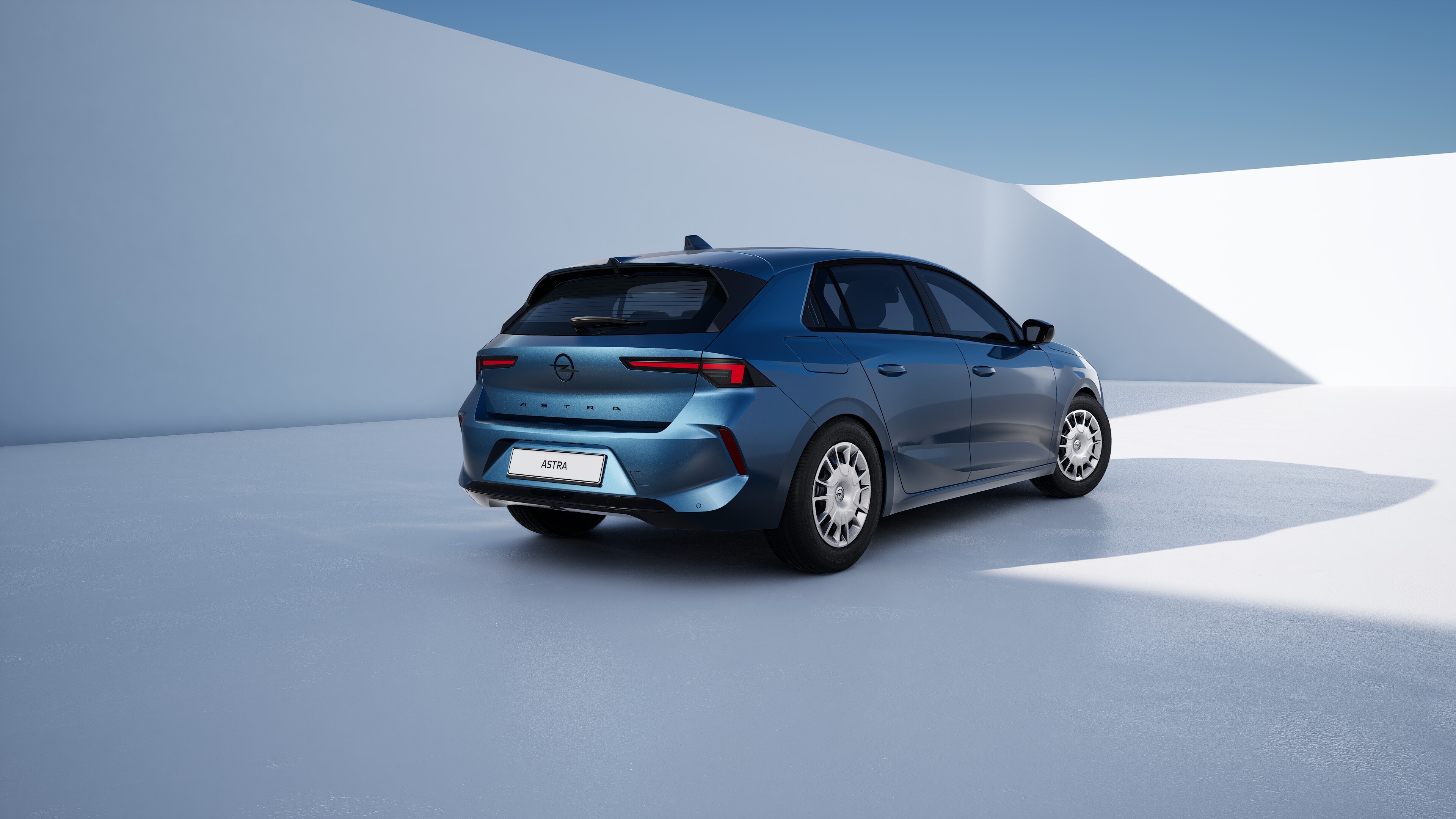 Opel Astra, achteraanzicht van de vijfdeurs hatchback