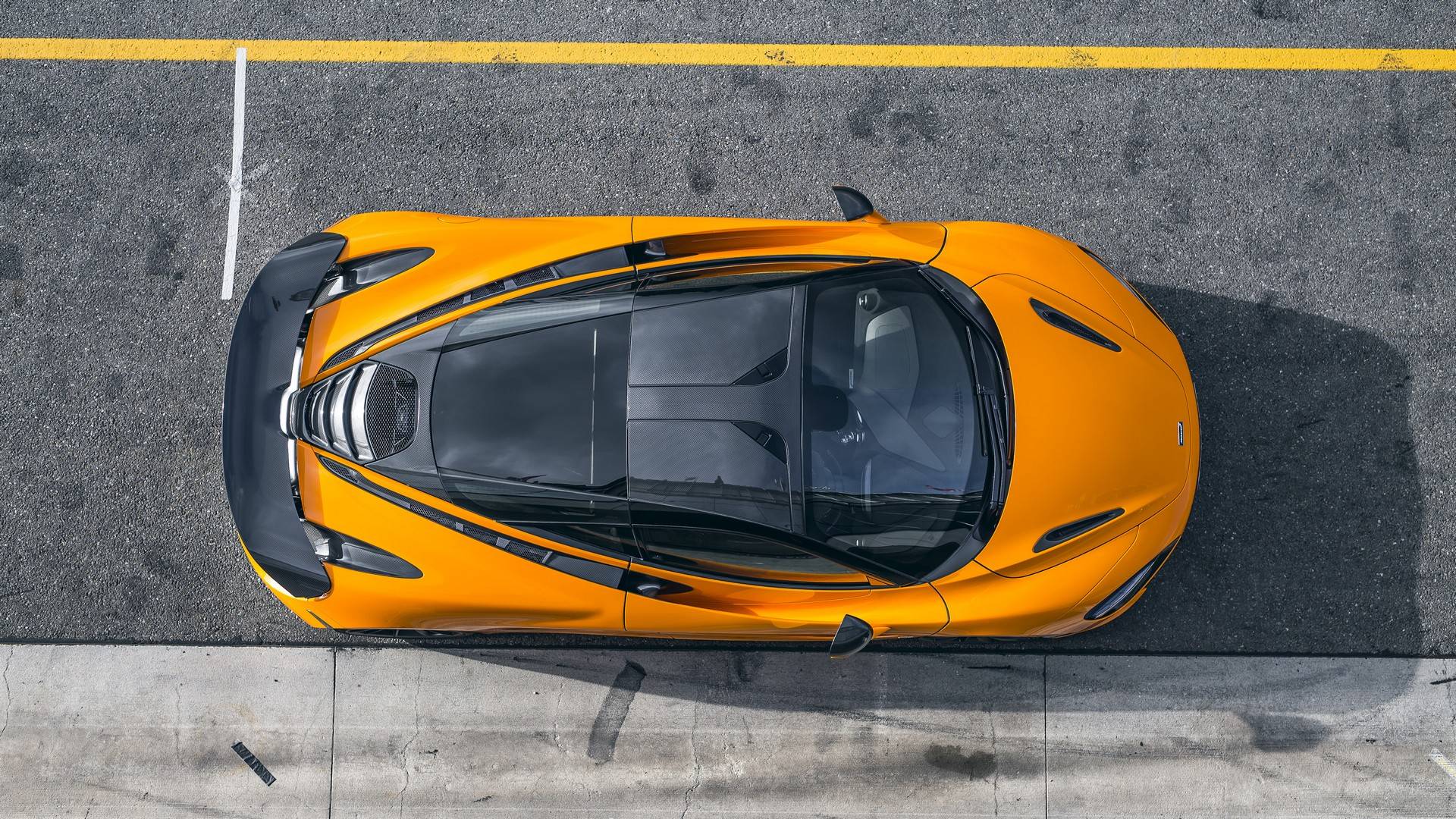 Download Supercars Gallery Mclaren 720s Top View PSD Mockup Templates