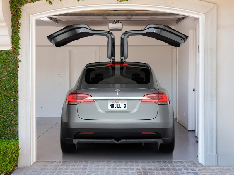 Tesla model x двери