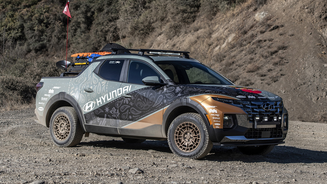 Hyundai created a custom Santa Cruz to fight the Rebelle Rally