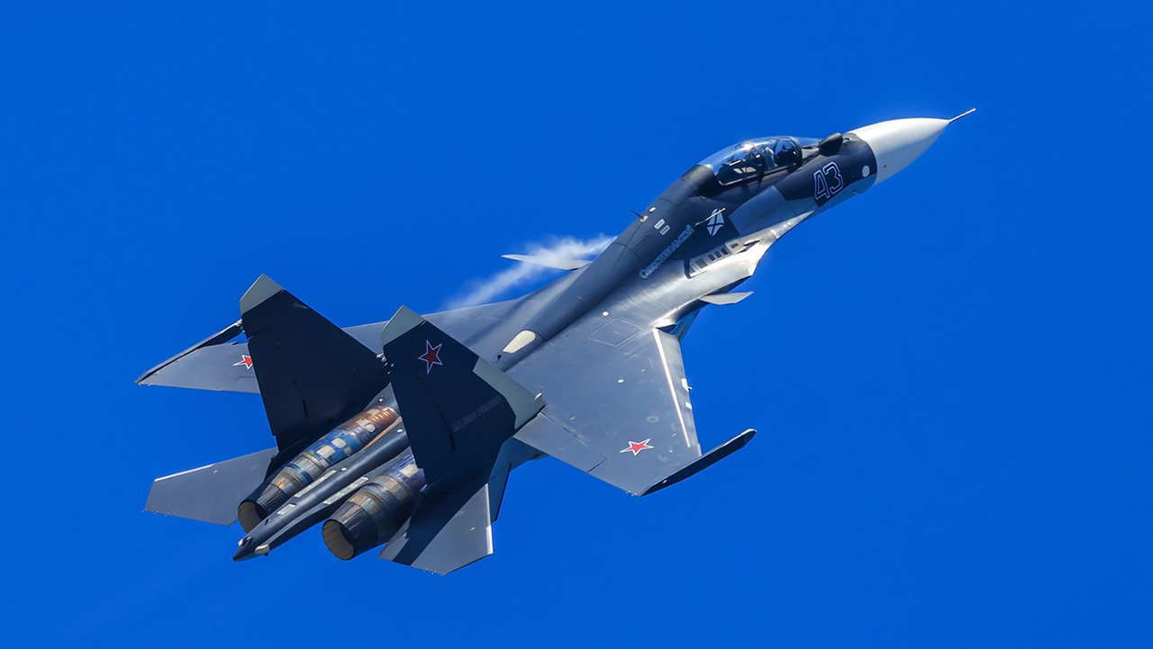 Sukhoi Su-30sm Flanker H Fighter Aircraft russian Air Force