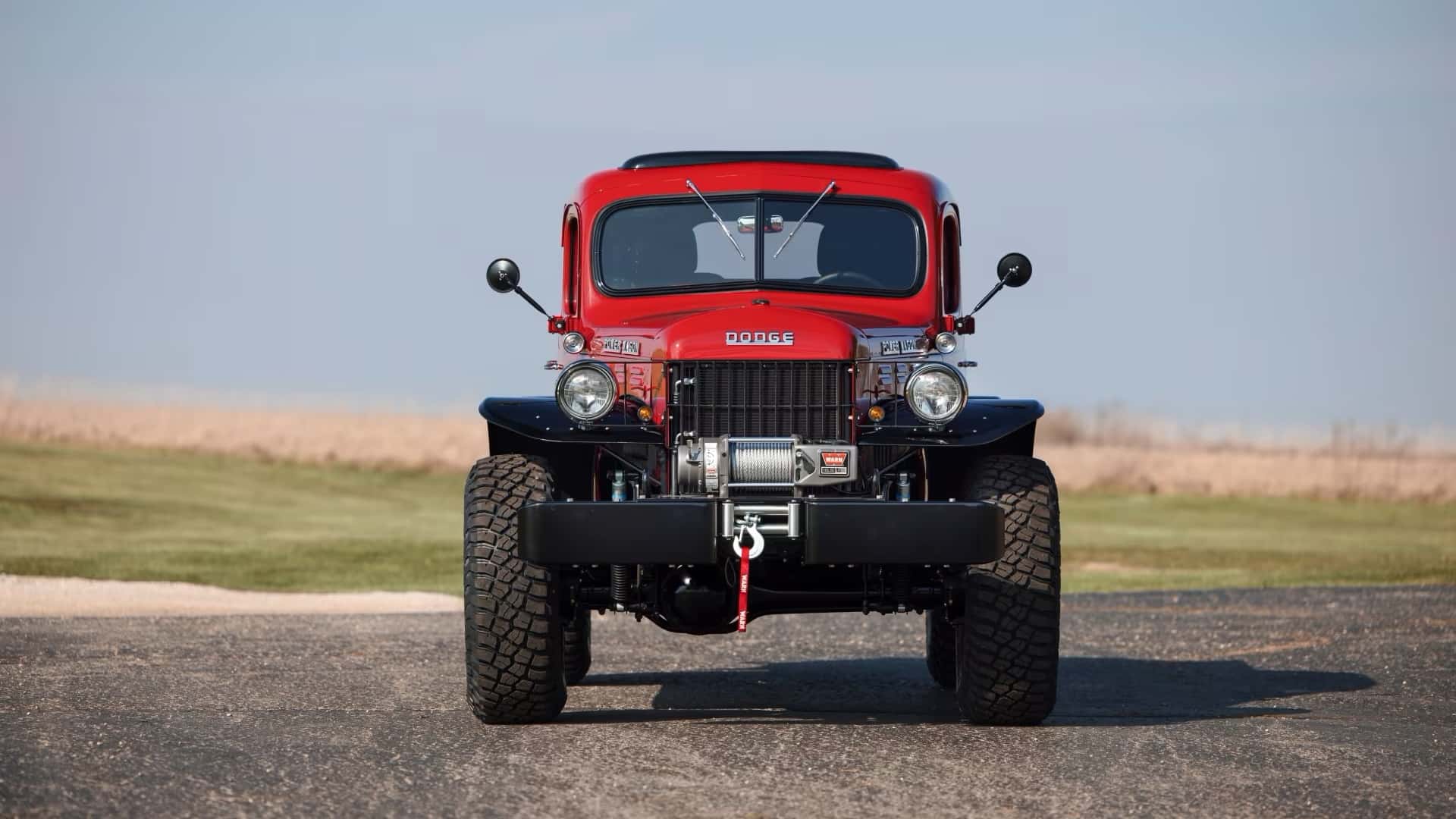 Camion Dodge Power Wagon Double Essieu – échelle 1:43 – Vert Militaire – Fait Main En France